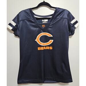 Women's Chicago Bears Short Sleeve Jersey Style T-shirt Size L NFL Team Apparel
